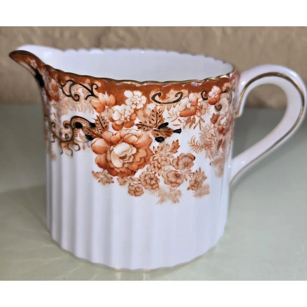 Antique Sugar Bowl  By Samuel Radford, Fenton. Victorian Rust 1800's (#17)